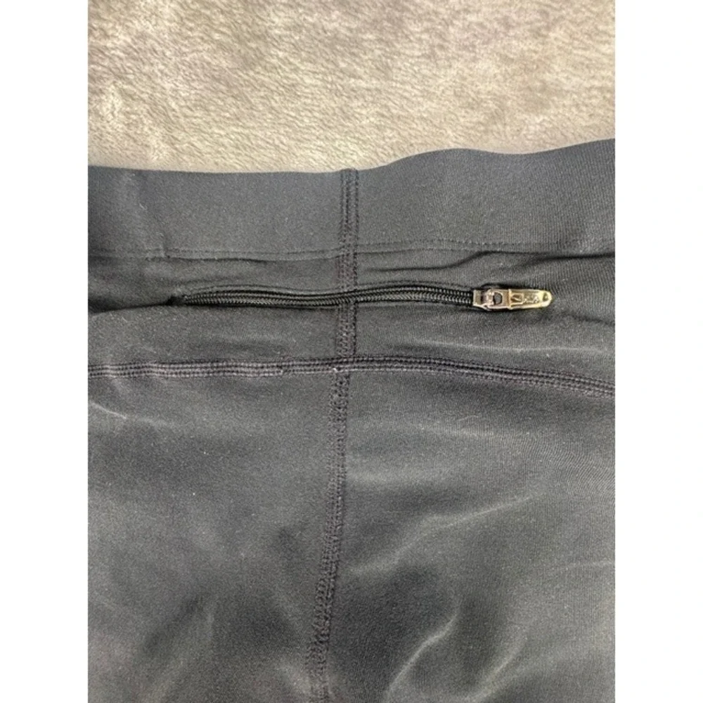 Nike Dri-FIT Womens Medium Black Athletic Capri Running Tights Drawstring Pocket